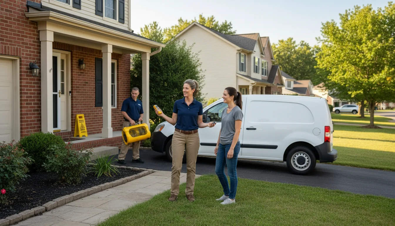 Residential water damage restoration in Owingsville, KY